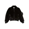 Coperni High-collar Brown Synthetic Fur Bomber Jacket In Brown