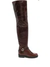 Coperni Leather Over-the-knee Boots In Brown