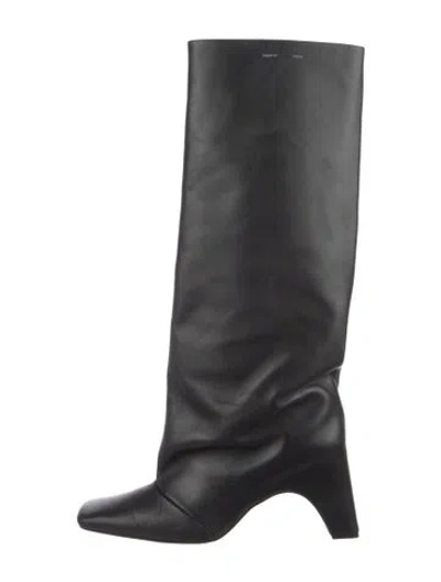 Pre-owned Coperni Leather Riding Boots In Black