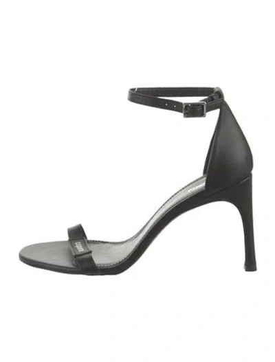 Pre-owned Coperni Leather Sandals In Black
