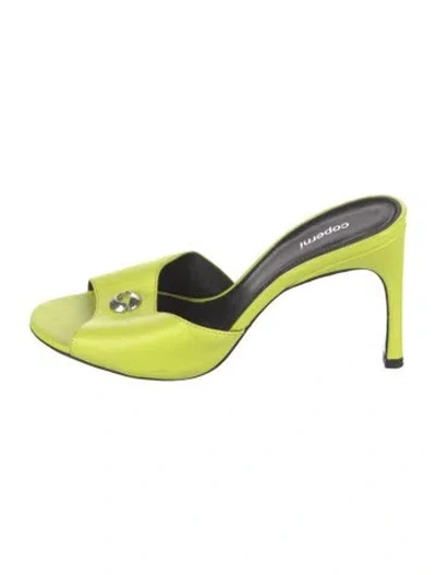 Pre-owned Coperni Leather Sandals In Green