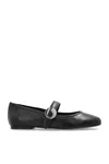 Coperni Leather Ballet Flats In Black