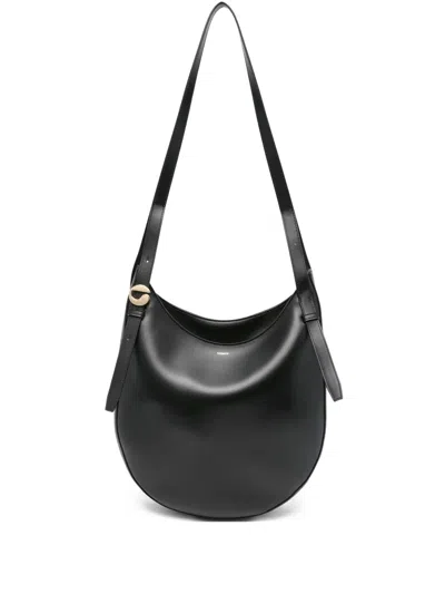 Coperni Leather Shoulder Bag In Black