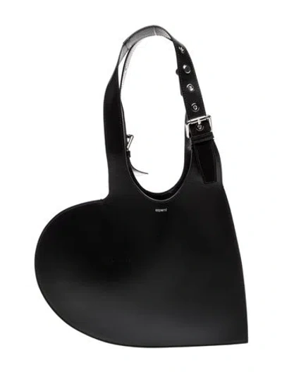 Pre-owned Coperni Leather Shoulder Bag In Black