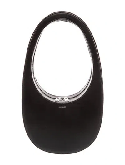 Pre-owned Coperni Leather Shoulder Bag In Black