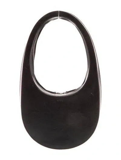 Pre-owned Coperni Leather Shoulder Bag In Black