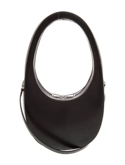 Pre-owned Coperni Leather Shoulder Bag In Black