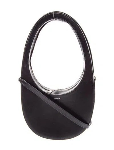 Pre-owned Coperni Leather Shoulder Bag In Black