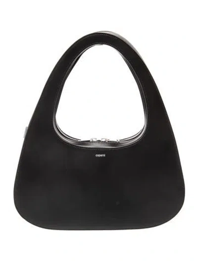 Pre-owned Coperni Leather Shoulder Bag In Black