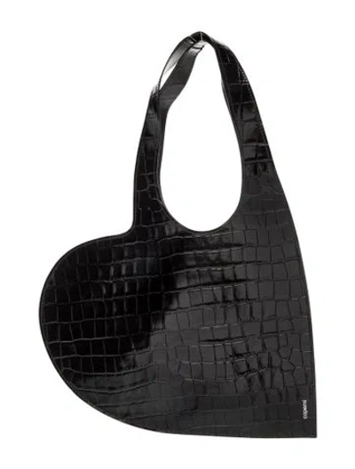 Pre-owned Coperni Leather Shoulder Bag In Black