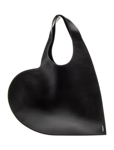 Pre-owned Coperni Leather Shoulder Bag In Black