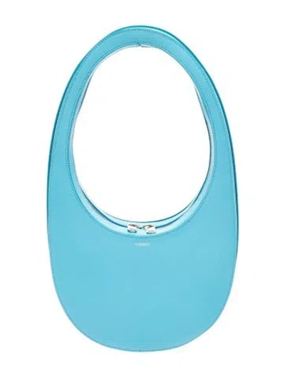 Pre-owned Coperni Leather Shoulder Bag In Blue