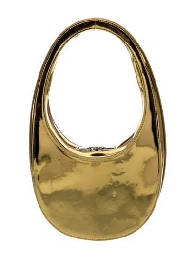 Pre-owned Coperni Leather Shoulder Bag In Gold