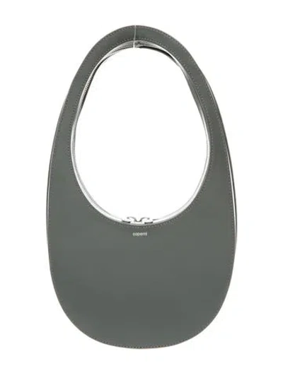 Pre-owned Coperni Leather Shoulder Bag In Gray