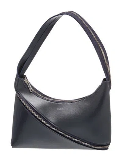 Pre-owned Coperni Leather Shoulder Bag In Grey