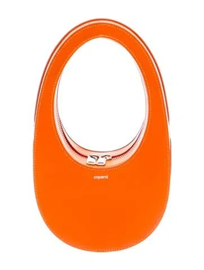 Pre-owned Coperni Leather Shoulder Bag In Orange