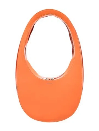 Pre-owned Coperni Leather Shoulder Bag In Orange