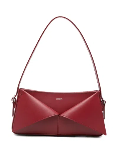 Coperni Leather Baguette Shoulder Bag In Red