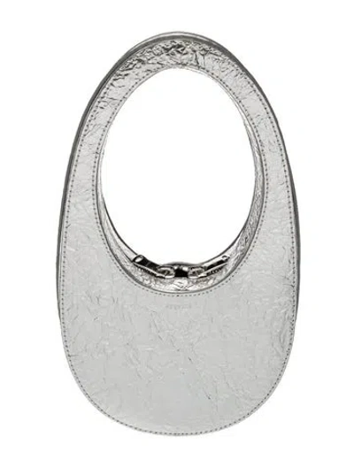 Pre-owned Coperni Leather Shoulder Bag W/ Tags In Silver