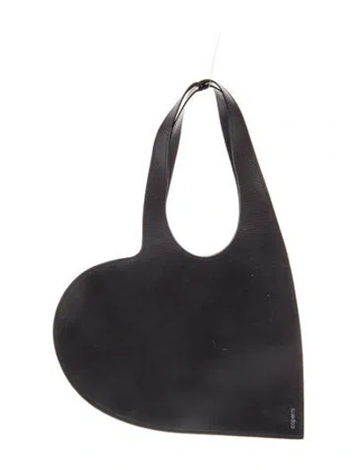 Pre-owned Coperni Leather Top Handle Bag In Black