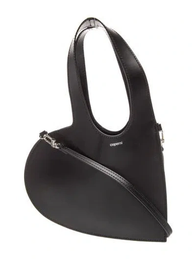 Pre-owned Coperni Leather Top Handle Bag In Black