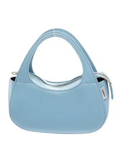 Pre-owned Coperni Leather Top Handle Bag In Blue