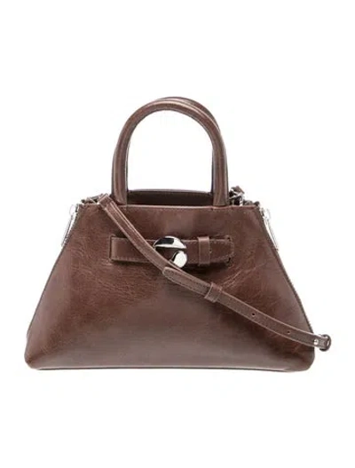 Pre-owned Coperni Leather Top Handle Bag In Brown
