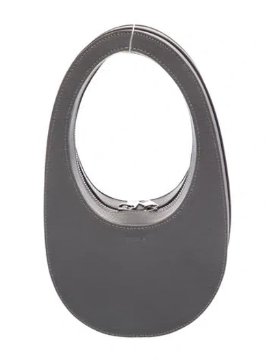 Pre-owned Coperni Leather Top Handle Bag In Gray