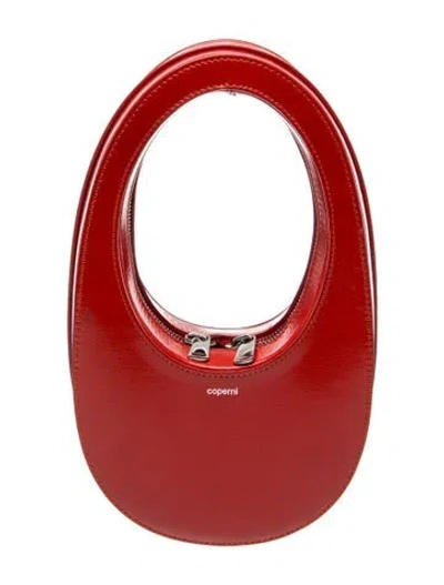 Pre-owned Coperni Leather Top Handle Bag In Red