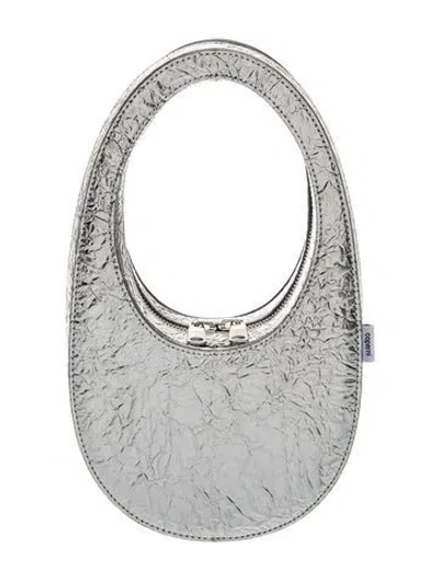 Pre-owned Coperni Leather Top Handle Bag In Silver
