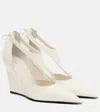 Coperni 70 Leather Wedges In White