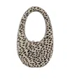 Coperni Ponyhair Oval Handbag Top Handle In Neutral