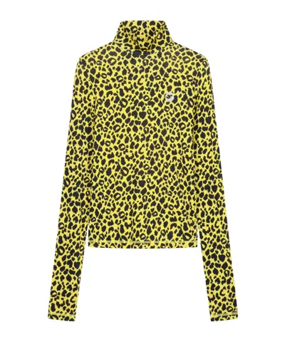 COPERNI LEOPARD PRINT TURTLENECK SWEATER