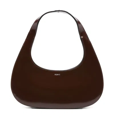 COPERNI SLIM SWIPE PATENT-LEATHER SHOULDER BAG