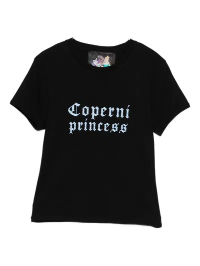 Coperni Lettering-print T-shirt In Black