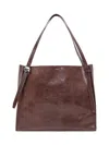 Coperni Lids Belt Tote Bag In Brown Leather In Burgundy