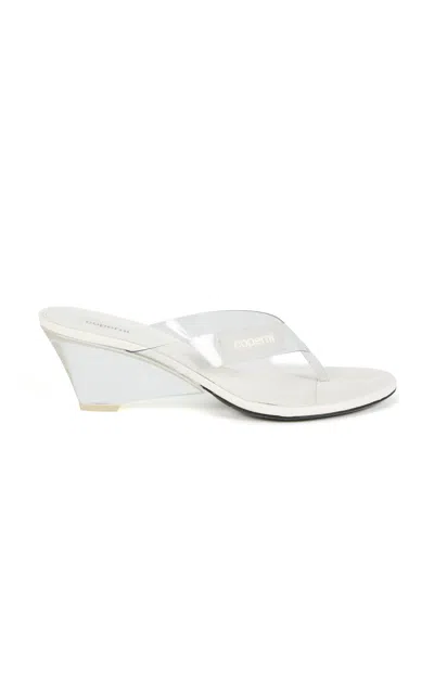 Coperni Lift Flip Flops In White