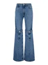 Coperni Light Blue Jeans With Open Knee