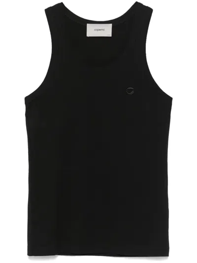 Coperni Lightweight Logo Tank Top In Black