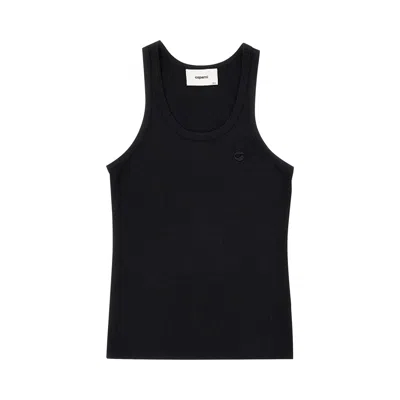 Pre-owned Coperni Lightweight Logo Tank Top 'black' | Women's Size Xl