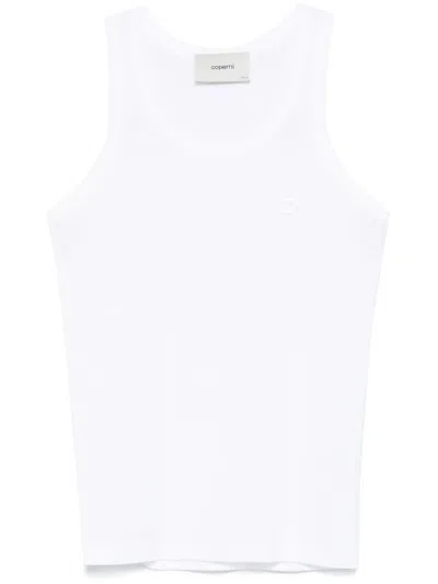 Coperni Lightweight Logo Tank Top In White