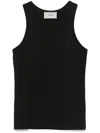 Coperni Round Neck Sleeveless Top With Ribbed Texture