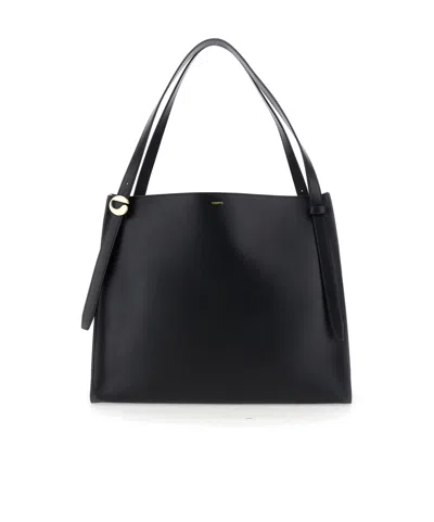 Coperni Logo Belt Tote Bag In Black