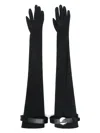 COPERNI LOGO-BELTED JERSEY GLOVES
