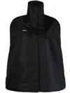 Coperni Logo-patch Bomber Cape In Black