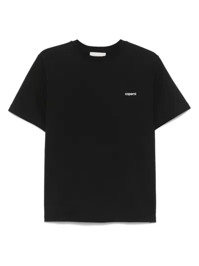 Coperni Logo Boxy Organic Cotton T-shirt In Black