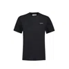 Coperni Black Crewneck T-shirt With Print On The Front In Black