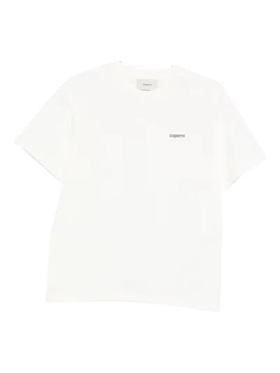 Coperni Logo Boxy T-shirt In White