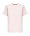 Coperni Embroidered Cotton T-shirt In Pink
