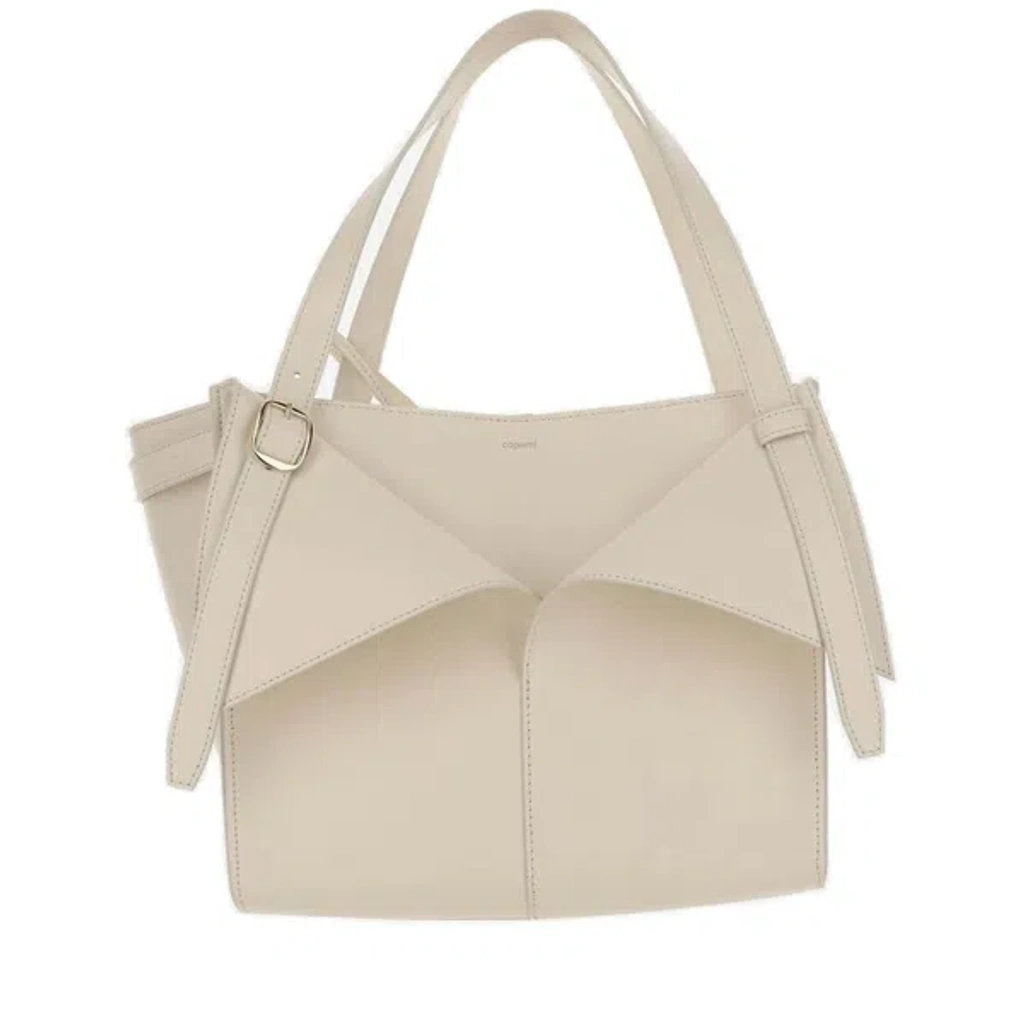 ショルダーバッグ・ポシェット Coperni COPBA108F6043 Shoulder Bags Bags.. White Coperni Logo Detailed Medium Shoulder Bag In Off White